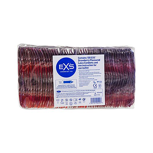 Preservativos Exs Strawberry Sundae con sabor a fresa