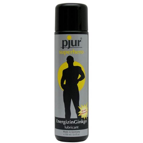 Lubricante Pjur Superhero Glide 30 ml con Ginkgo