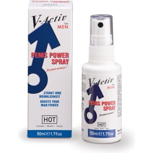 Spray potenciador Hot V-Activ para la erección masculina