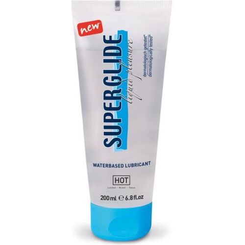 Lubricante a base de agua HOT Superglide 200ml para un deslizamiento prolongado