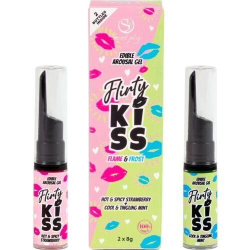 Geles comestibles SECRETPLAY Flirty Kiss con efectos excitantes