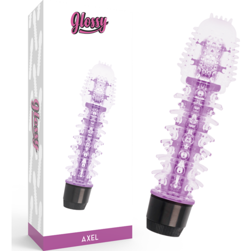 Vibrador GLOSSY AXEL con forma ergonómica para el placer