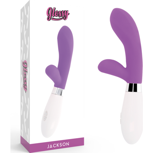 Masajeador Conejo GLOSSY Jackson con Doble Motor
