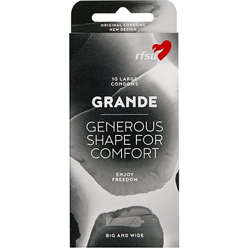Condones Rfsu Grande | Transparente y Lubricado