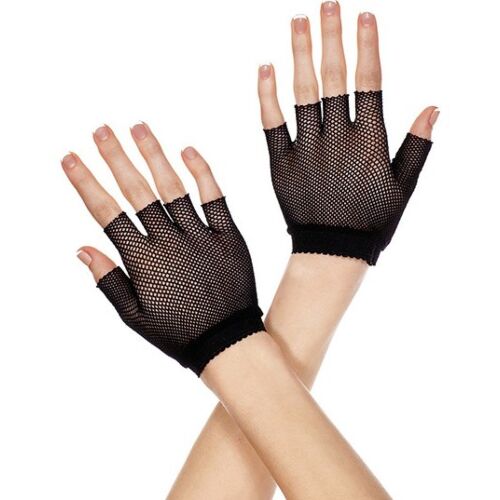 Guantes Cortos Music Legs de Red sin Dedos
