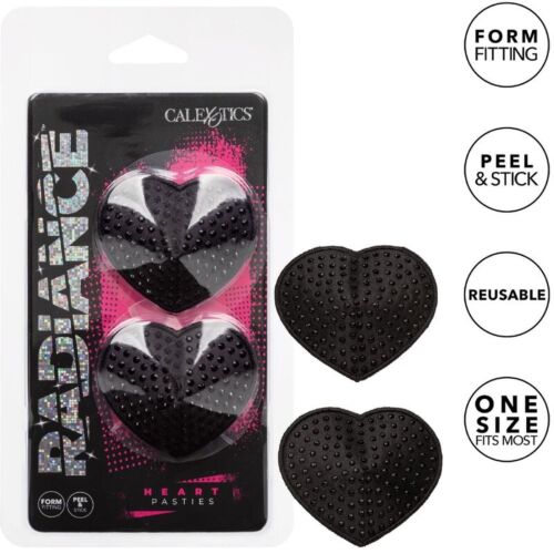 Pezoneras CalExotics Radiance con forma de corazón