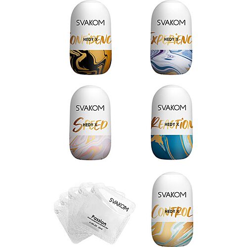 Huevitos masturbadores SVAKOM Hedy X-5 con texturas mixtas