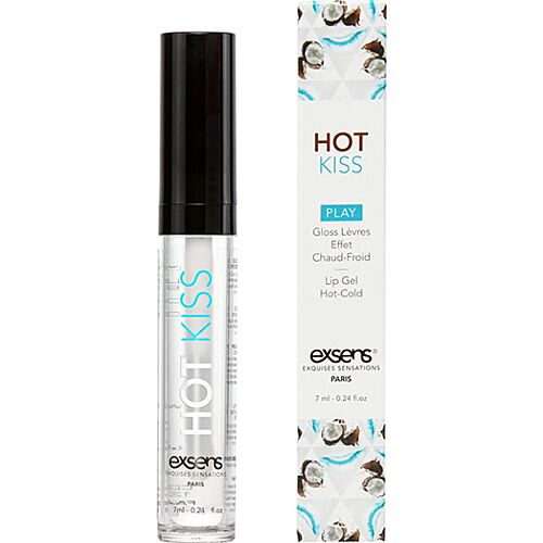 Brillo Labial Exsens Hot Kiss con Sabor a Coco