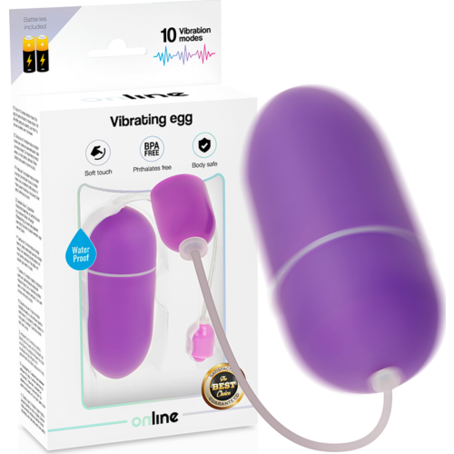 Huevo vibrador ONLINE con 10 modos de vibración