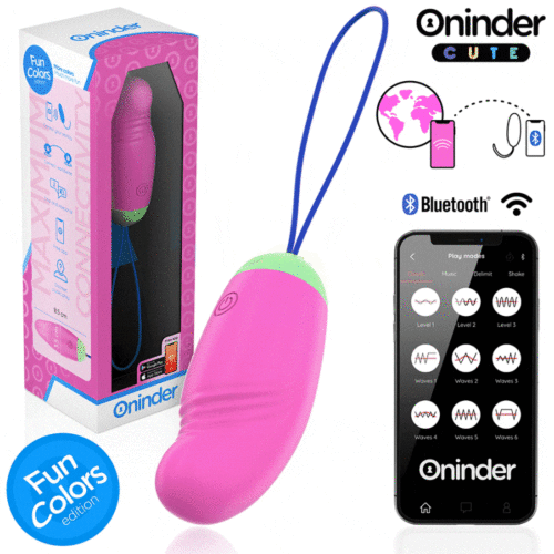 Huevo Vibrador ONINDER CUTE con App y movimiento en ondas