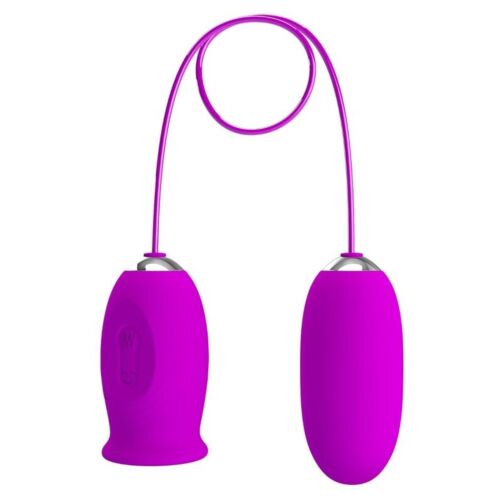 Huevo vibrador recargable Pretty Love Daisy con doble estimulación