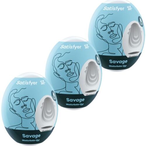 Huevos masturbadores SATISFYER EGGS Savage (pack 3)