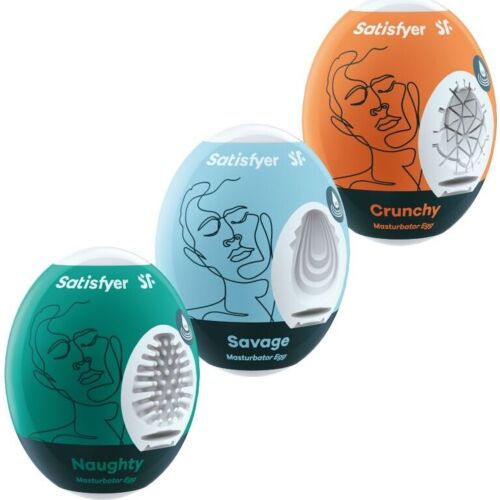 Huevos Masturbadores Satisfyer Eggs Pack 3 | Hydro-Active