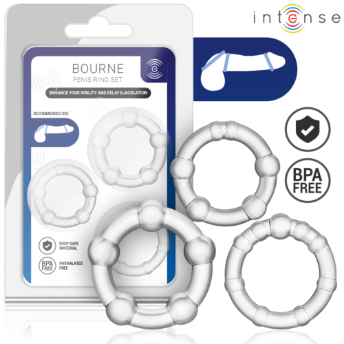 Anillos INTENSE FOR HIM Set de 3 | Comodidad ergonómica