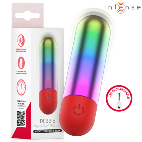 Mini vibrador INTENSE FUN TOYS Debbie Rainbow