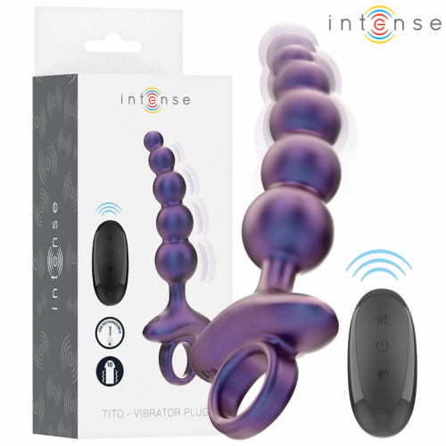 Vibrador Anal INTENSE TITO | Control remoto y 10 modos