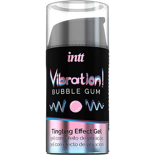 Gel estimulante INTT Vibration Bubble Gum con sabor a chicle