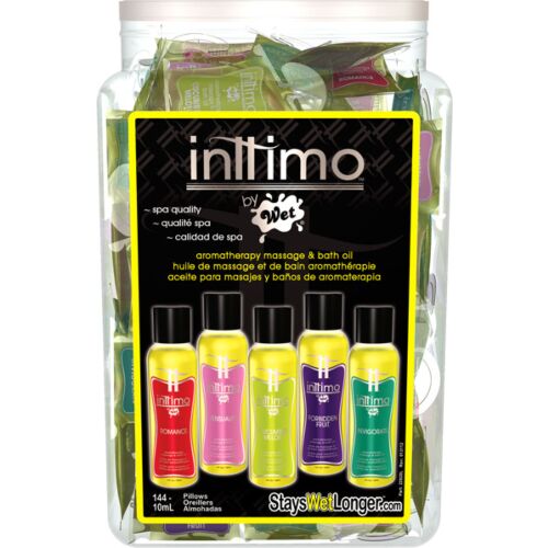 INTTIMO - AROMATHERAPY MASSAGE OIL 10ML  144 ASSORTED BOWL DISPLAY