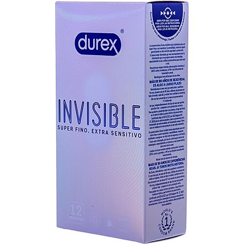 Preservativos Durex Invisible Ultra Fino 12 Unidades