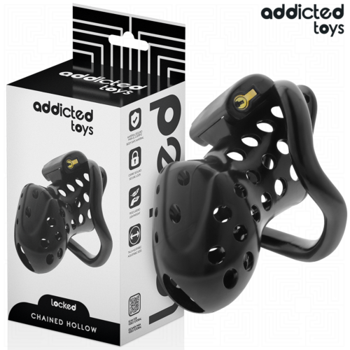 Jaula para pene ADDICTED TOYS LOCKED 10,5 cm con anillos