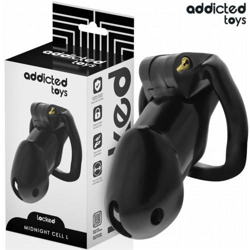 Jaula para pene ADDICTED TOYS LOCKED Mindnight Cell talla L