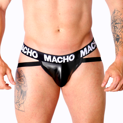 Jockstrap MACHO UNDERWEAR MX25NC - Sensualidad en polipiel
