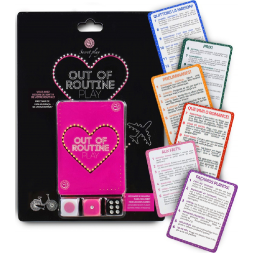 Juego erótico SECRETPLAY Out of Routine Play con 72 desafíos