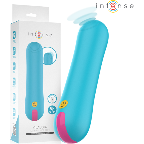 Vibrador Intense Fun Claudia con golpeteo rítmico interno