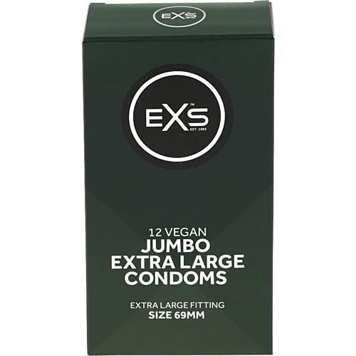 Preservativos Exs Jumbo 12's extra grandes y cómodos