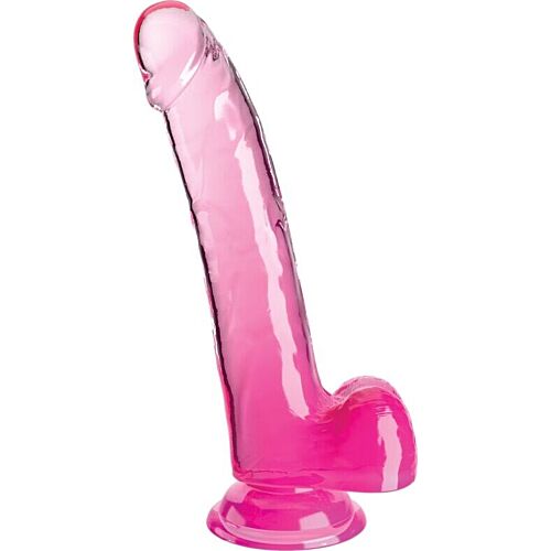 Dildo King Cock Clear 20.3 cm con ventosa