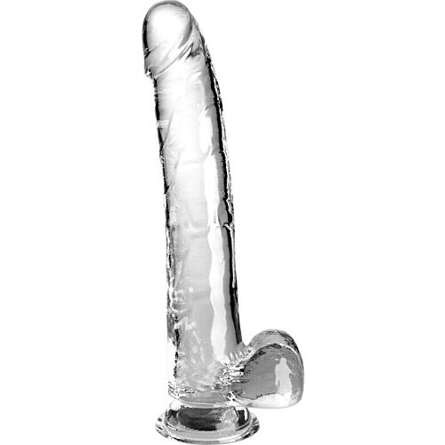 Dildo King Cock Clear 24.8 cm con ventosa