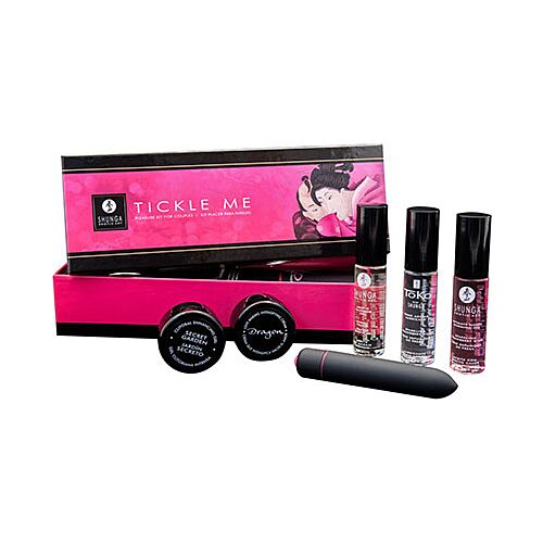 Kit cosmética Shunga Tickle Me para experiencias sensuales