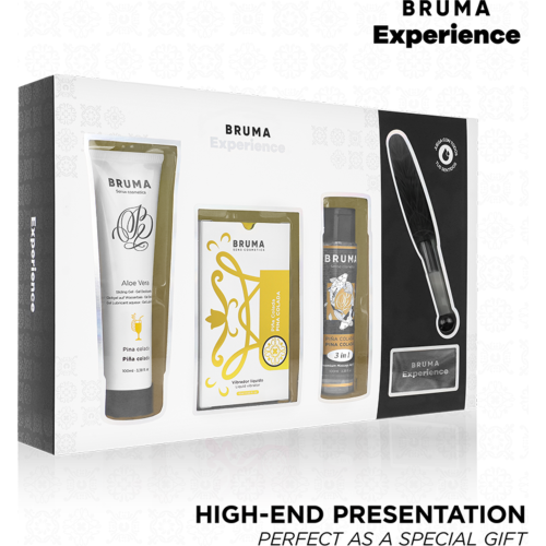 Kit de masaje BRUMA Tentación Dulce Piña Colada con vibrador líquido
