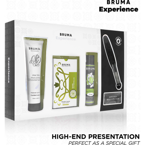 Kit de masaje BRUMA Tentación Dulce Sandía con vibrador líquido
