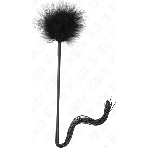 Látigo de Silicona KINK con Plumas para Cosquillas