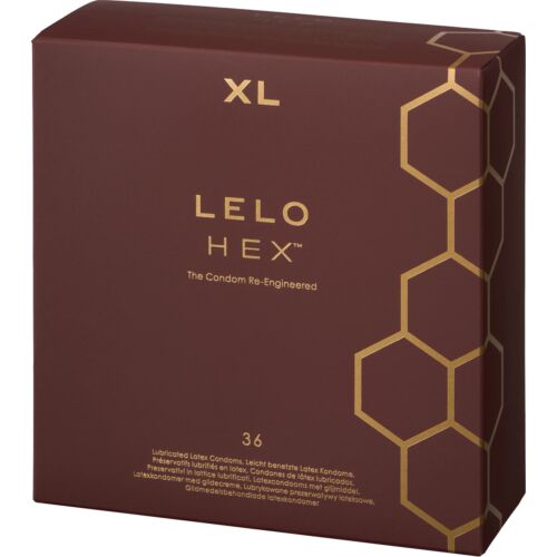 Preservativos LELO HEX Respect XL 36 Pack - Confort y Sensación