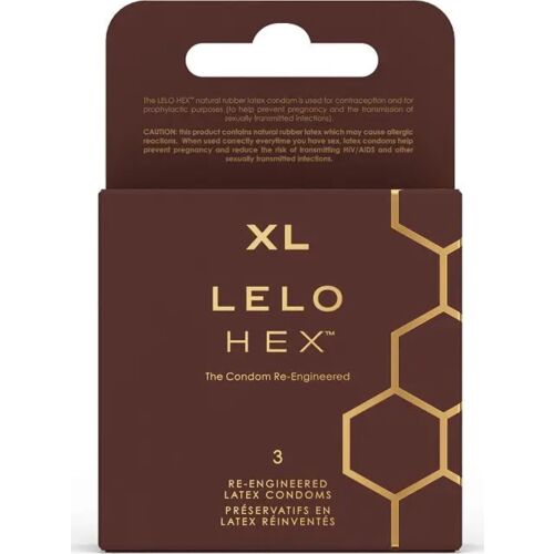 Condones LELO HEX Respect XL - Talla Grande y Sensación Particular
