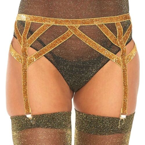 Liguero Leg Avenue Lurex Dorado - Talla Particular