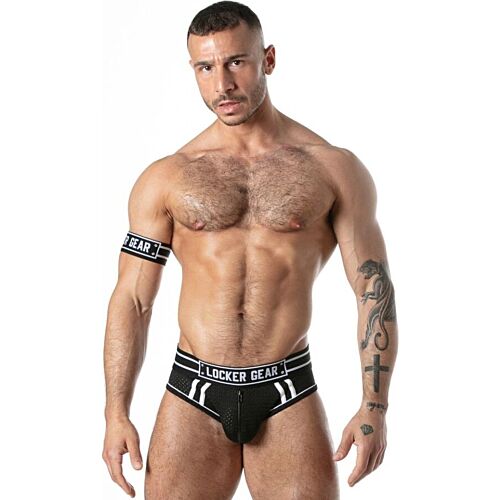 Calzoncillo LOCKER GEAR Jock Brief Black S | Cremallera