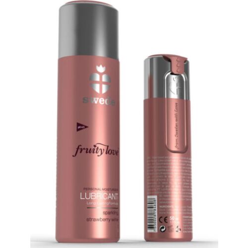 Lubricante Swede Fruity Love Fresas con Champagne 50 ml