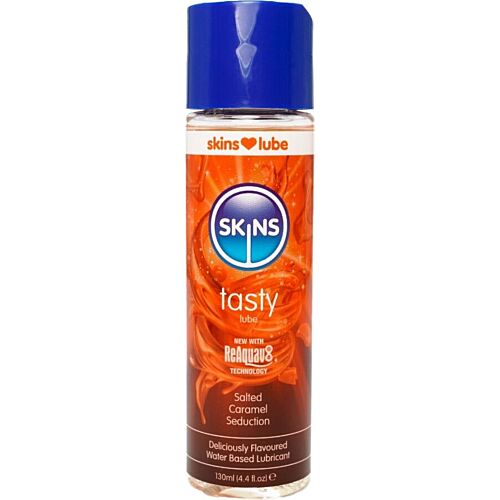 Lubricante sabor caramelo salado SKINS 130 ml