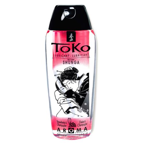 Lubricante SHUNGA Toko Aroma Fresas y Champagne 165 ml