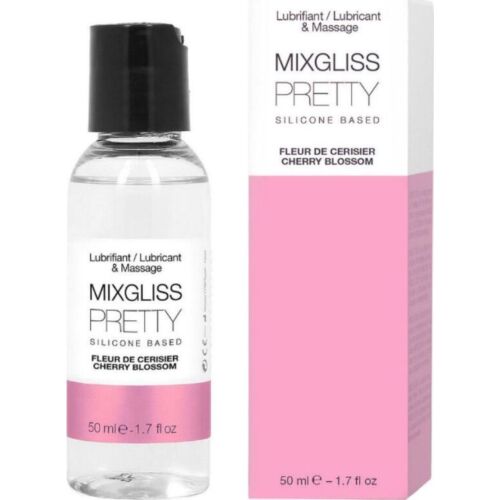 Lubricante Silicona Mixgliss Pretty 50ml con Aroma a Flor de Cereza