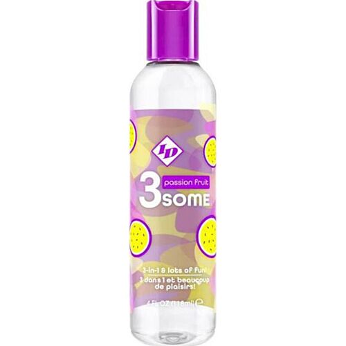 Lubricante ID 3SOME Fruta de la Pasión 4 FL OZ - Multiuso