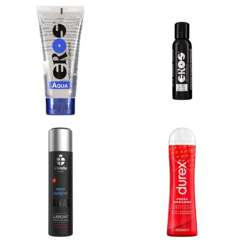 Kit de lubricantes a base de agua, silicona, anal y sabor