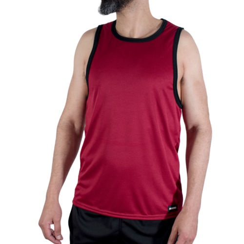 Camiseta Macho Underwear Maroon Gym | Corte deportivo y