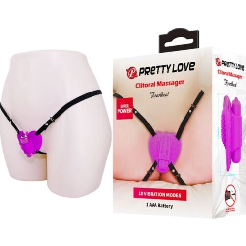 Estimulador de clítoris Pretty Love Heartbeat con 10 modos