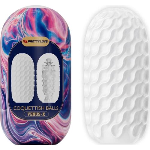 Masturbador masculino Pretty Love Coquettish Balls con 3 túneles