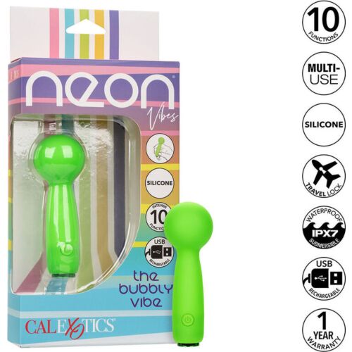 Masajeador CALEXOTICS Neon Vibes Bubbly Vibe de 10 vibraciones
