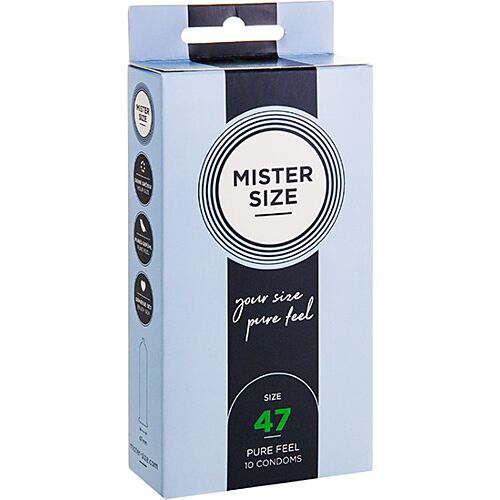 Preservativos MISTER SIZE XS 47 mm - Ajuste seguro y antideslizante